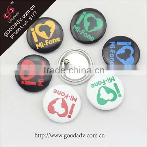 Environment Friendly Different Color Safety Pin Tin Button Badges thumbnail-1