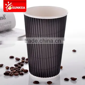 Decorative Ripple Wall Paper Coffee Cup thumbnail-2