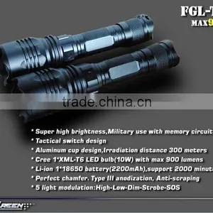 T6 LED 18650 Battery Hard Anodizing Flashlight thumbnail-2