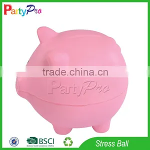 Partypro Best Selling Items Wholesale Custom Logo PU Material Pig Shaped Stress Toy thumbnail-1