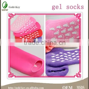 Colorful Essential Oil Foot Nourishing Gel Socks Gel Spa Socks for Dry Foot Kin Care thumbnail-1
