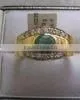 Emerald Studded Gold Rings thumbnail-1