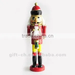 Home Decoration Hand Painted Wooden Soldier Nutcraker thumbnail-1