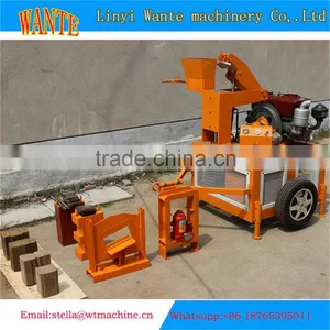 WT1-20 Clay Block Making Machine Price Soil Interlock Paver Press Machine thumbnail-1