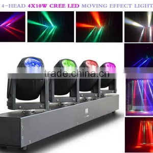 Mini LED Beam Moving Head Light4x10w dj Equipment Lighting thumbnail-1