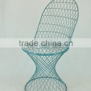 French Handmade Outdoor Wire Chair for Garden thumbnail-1