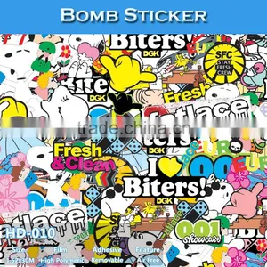 HD-010 Bubble Free Car Sticker Bomb Film Type And Body Stickers Use Car Wrapping Film thumbnail-1