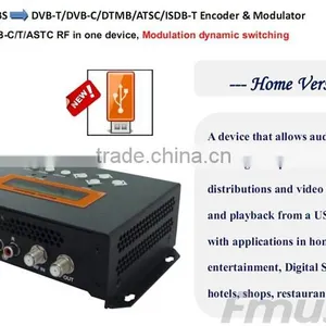FUTV4656C DVB-T/DVB-C(QAM)/ATSC MPEG-2 SD Encoder Modulator (Tuner,CVBS In; RF Out) With USB Record/Save/Playback for Home Use thumbnail-2