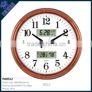 Luminous Wall Clock,Lcd Wall Clocks,LED Wall Clock With World Time. thumbnail-1