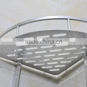 NO Nail Wall Mounted Bathroom Shampoo and Shower Holder Corner Basket Bathroom Shelf Rack thumbnail-2