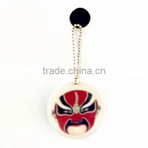 Chinese Style Chinoiserie Printing Soft PVC Reflective Keychain Quality Choice thumbnail-2