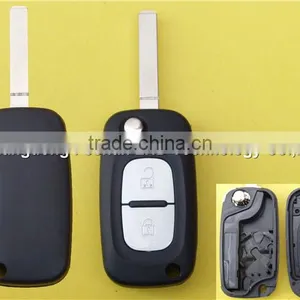 Flip Remote Key Shell for RENAULT Clio Megane Kangoo Modus 2 Button Fob Case thumbnail-1
