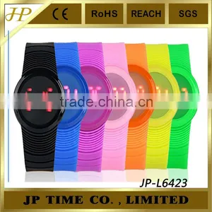 Women Men Waterproof Touch Screen LED Digatal Silicone Jelly Watch Student Boy thumbnail-1