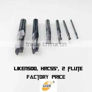 Liken500 HRC55 2Flute End Mill CNC Milling Cutter Wood thumbnail-3