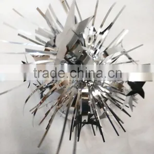 40cm High PET Silver Five-pointed Star Tree National Day Centerpiece Decoration thumbnail-3