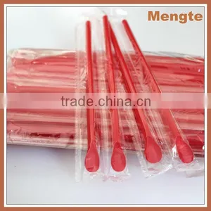 Yiwu Red Plastic Spoon Drinking Straw thumbnail-1