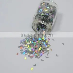 3mm Laser Silver Moon Sequins thumbnail-2