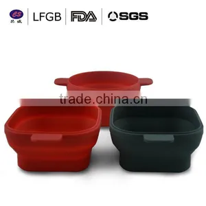 With Stock ! Factory Price Hot Sale Professional Collapsible Silicone Bowl thumbnail-1
