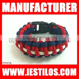 High Quality Wholesale Color Paracord Survival Bracelet on thumbnail-1