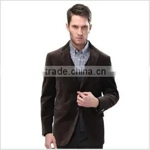 Mens 100% Poly Velvet Two Button Style Blazer thumbnail-1