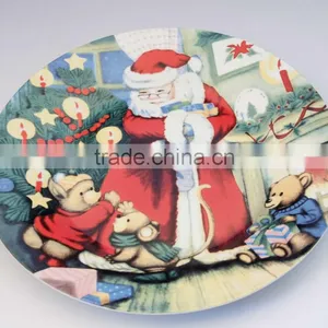 Porcelain Dinner Plate Christmas Item Ceramic Flat Plates thumbnail-2