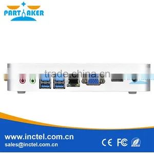 High Quality New Design 5th CPU Intel Core i3 5005U Aluminum Fanless Computer thumbnail-1
