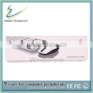 Newest 2.4G Mini Wireless Keyboard and Mouse for Ipad/ Cheap Wireless Keyboard and Mouse thumbnail-1