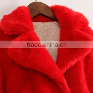 Girls Long Winter Fake Fur Coat Trench Coat Wholesale thumbnail-3