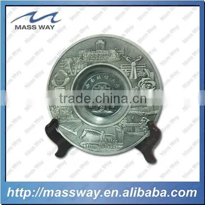 Promotion Antique Brass Metal Commemorative Plates thumbnail-3