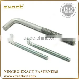 FACTORY SUPPLY HIGH QUALITY ZINC/HDG ASSEMBLED WITH WASHER AND NUT ANCHOR BOLT/ L SHAPE BOLT thumbnail-5