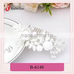 Wholesale Products China White Rhinestone Hair Claws,alloy Pearl Hair Claws,beautiful Hair Claw thumbnail-2