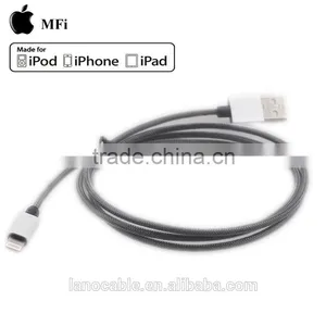 Aluminum Casing Nylon Braided Jacket MFi Usb Cord thumbnail-1