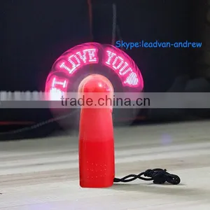 Customize Promotion Gifts Mini LED Message Fan With Handheld and Hanging Design thumbnail-5