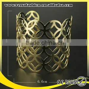 Custom Engraved Wide Metal Bracelet, Metal Plate Bracelet Quality Choice thumbnail-5