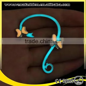 Glow in the Night Butterfly Clasp Fancy Cheap Chinese Earring thumbnail-6