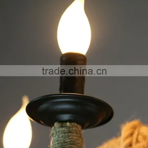 American Style Rope Lamp Rope Pendant Light thumbnail-3
