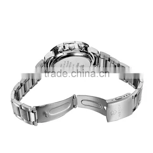 Good Quality Noble Business Metal Men Sparkling Silver Wrist Watches Mens Watches thumbnail-6