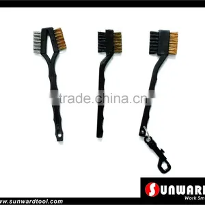 Dual-side Mini Plastic Handle Wire Brush thumbnail-1