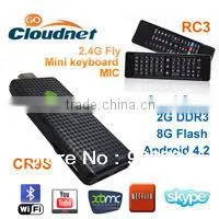 China Full hd Sex 1080p Porn Video Android 4.4 Mini pc tv Box RK3188 Quad Cpre CR9S With WIFI Bluetooth 4.0 TV Stick thumbnail-3