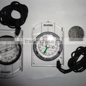 NEW Mini All in 1 Map MM INCH Outdoor Hiking Camping Measure Ruler Baseplate Compass thumbnail-3