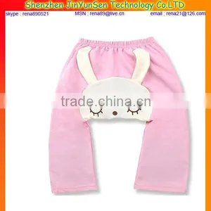 100% Cotton Cute Print High Waist Baby Pants thumbnail-1