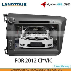 Car Multimedia Player Navigation GPS DVD for HON*DA CI*VIC 2012 CE FCC ROHS thumbnail-1