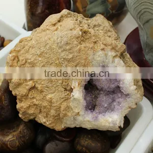 Natural Rough Amethyst Agate Geode thumbnail-2