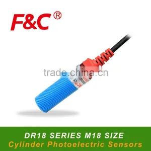 DR18-10/40 Series M18, 10/40cm Diffuse Cylinder Infrared Sensors, Optical Switching Transducer thumbnail-1
