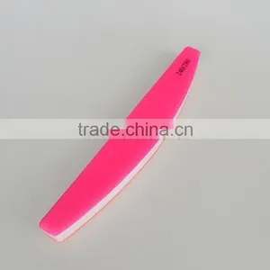 High Quality Custom Neon Pink Sponge Nail Polish Buffer Double Sides Buffer Nail Shining File Buffer Factory Quality Choice thumbnail-1