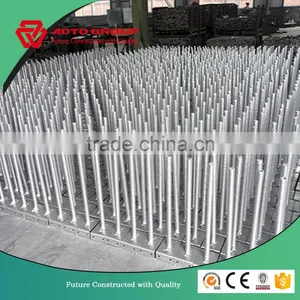 24'' Galvaznied Screw Jack Base With Small Angle Holes for American Style Frame Scaffold thumbnail-4