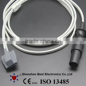 Novametrix Reusable Infant SpO2 Sensor Silicon Soft Tip, 7pin, 3m, Compatible With Spacelabs 90467, 90489, 90651-07/08 thumbnail-1