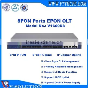 8PON EPON OLT Optical Line Terminal With Friendly NMS/Web Management and Cisco Style CLI Interface Support L3 Route Function thumbnail-1
