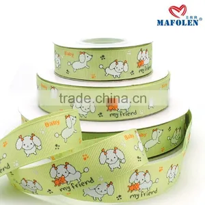 3 Inch Custom Printed Cartoon Character Grosgrain Ribbon for Sale thumbnail-4