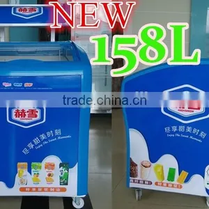 151L 158L Small Ice Cream Freezer Mini Ice Cream Freezer Ice Cream Chest Freezer thumbnail-5